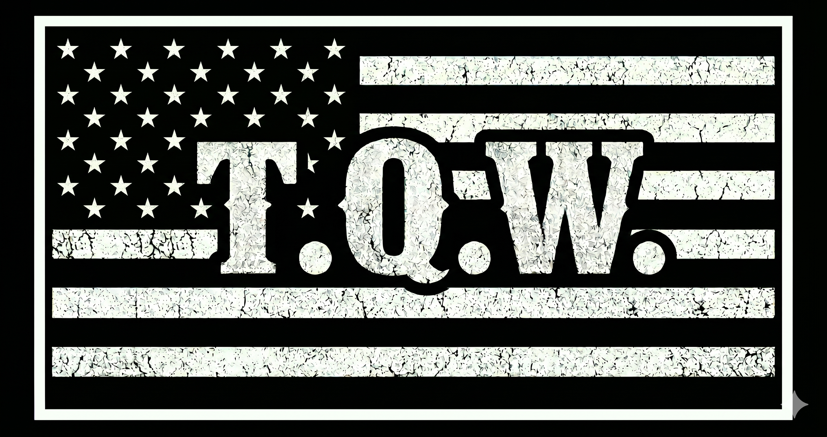 Men's mental health graphic tee — T.Q.W. Flag Tee, The Quiet War